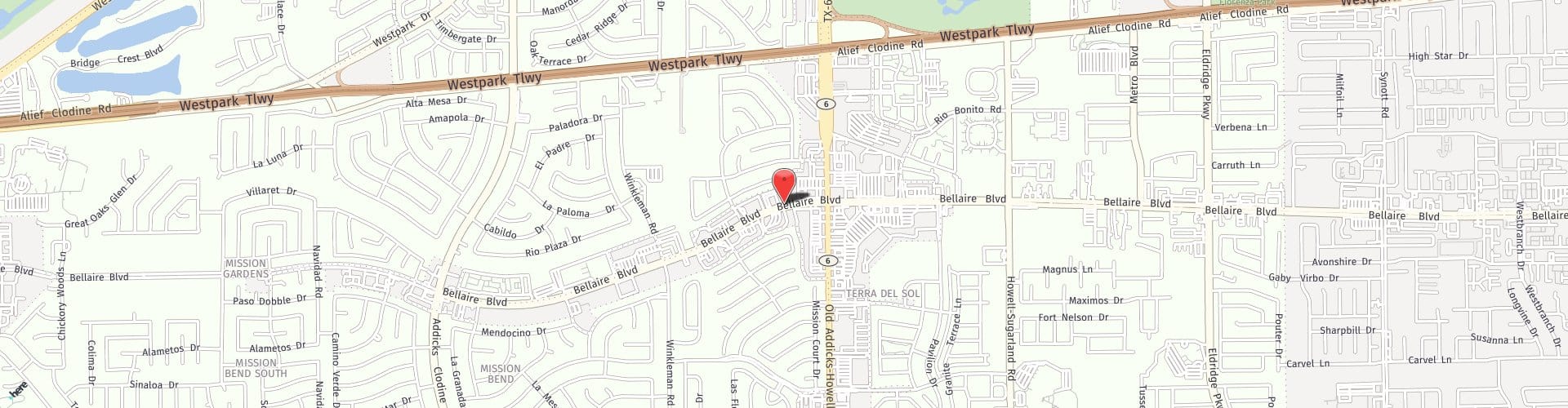 Location Map: 14626-A Bellaire Blvd Houston, TX 77083